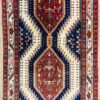 Origin "Ardebil" Hand Knotted Sheep Wool Persian Rug Natural Dyes Geometric Pattern 13'8" X 3'5"