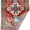 Origin "Hamedan" Liliyan Persian Rug Hand Knotted Natural Dyes with Large Central Medallion 4'8" X 3'2"