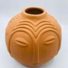 Mid century Modern Multi Face Terracotta Vase