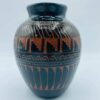 2001 Signed Billy Dennison Navajo Etched Pottery Vase