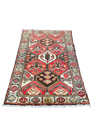 Origin "Bahktiar" Hand Knotted Persian Rug Natural Dyes with Geometric Patterns 6’2″ X 4’
