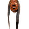 False Face. “Broken nose” by Gene Thomas. Dark red, copper eyes